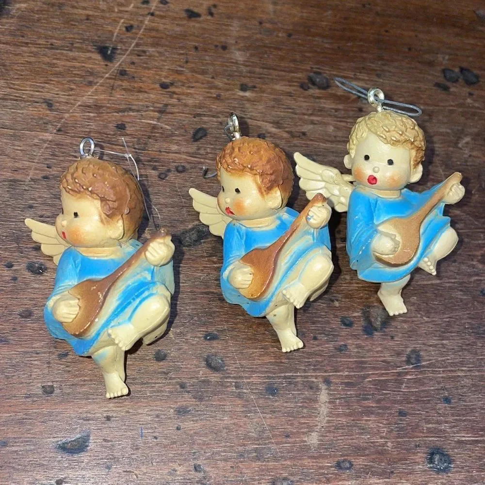 ‎8 plastic resin angel Christmas tree ornaments